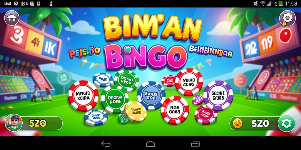 Screenshot gameplay Bingo 5ZK dengan desain menarik.