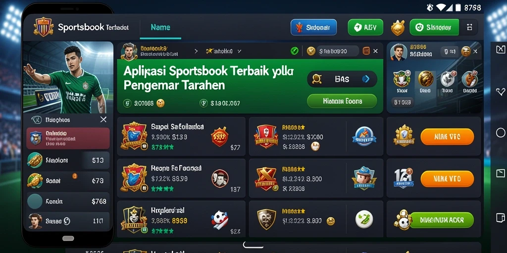 Screenshot utama 8768 menampilkan antarmuka taruhan yang menarik.