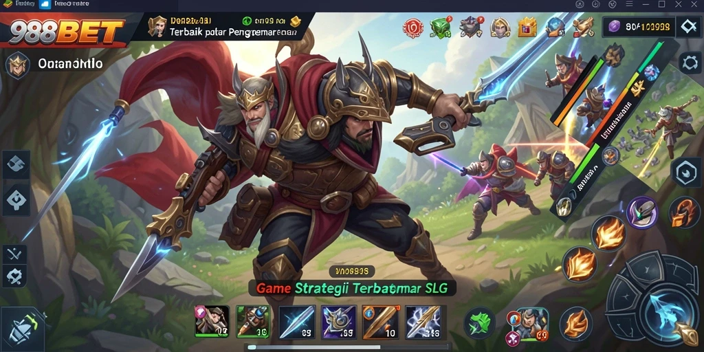 Tangkapan layar 988BET menampilkan strategi pertempuran yang mendebarkan.