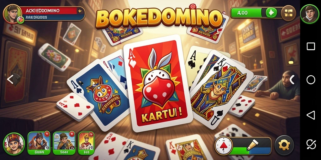 Tangkapan layar mendebarkan dari gameplay BOKEDOMINO yang penuh aksi.