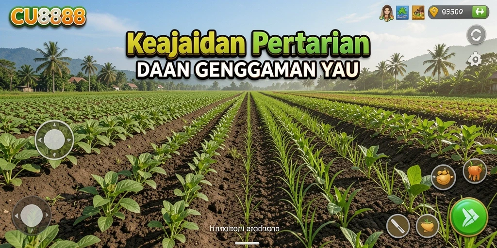 Screenshot CU888 menampilkan pengalaman bertani yang seru dan interaktif.