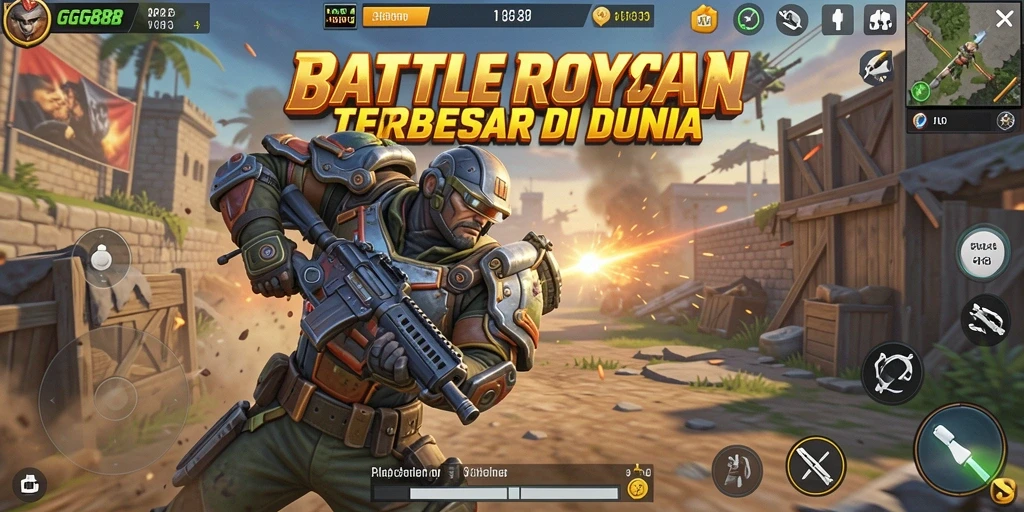 Screenshot tampilan pertempuran seru di GGG888 dengan grafis menawan.