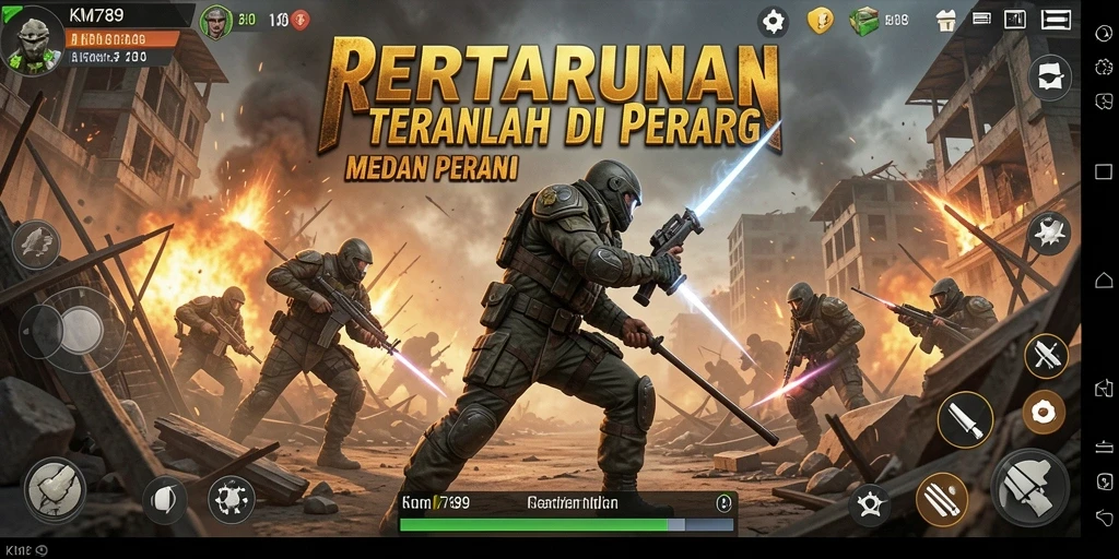 Tampilan mendebarkan dari pertempuran intens di KM789.