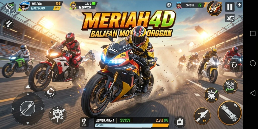 Tampilan grafis menakjubkan dari gameplay MERIAH4D.