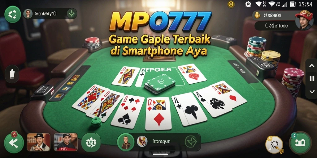 Screenshot gameplay MPO777 yang menampilkan keseruan bermain gaple.