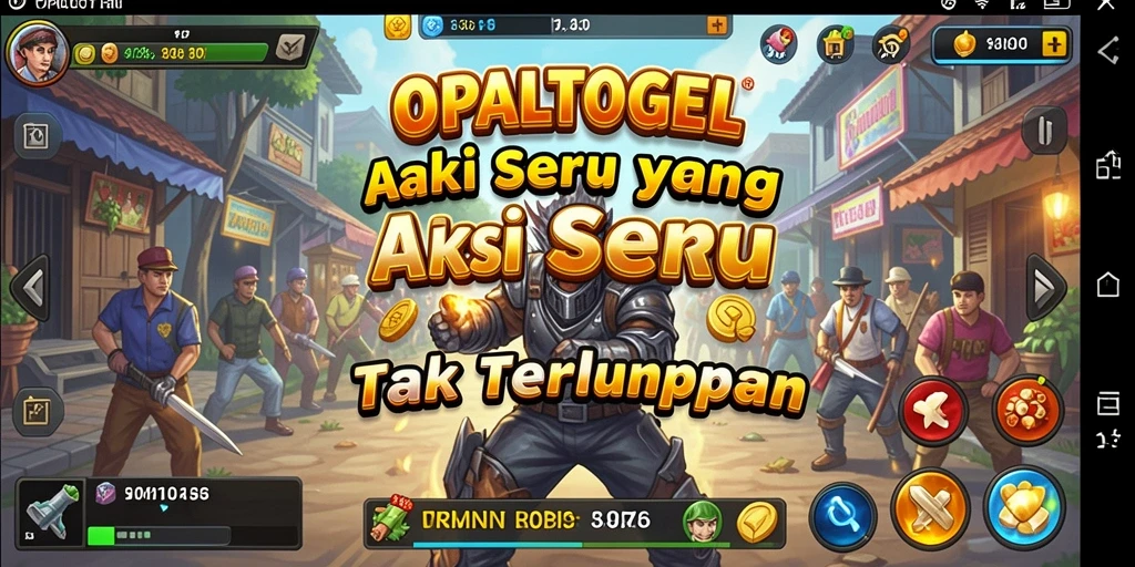 Tangkapan layar gameplay OPALTOGEL menampilkan aksi seru di setiap misi.