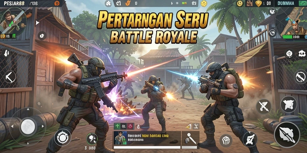 Tampilan gameplay PESIAR88 yang mendebarkan dan penuh aksi.