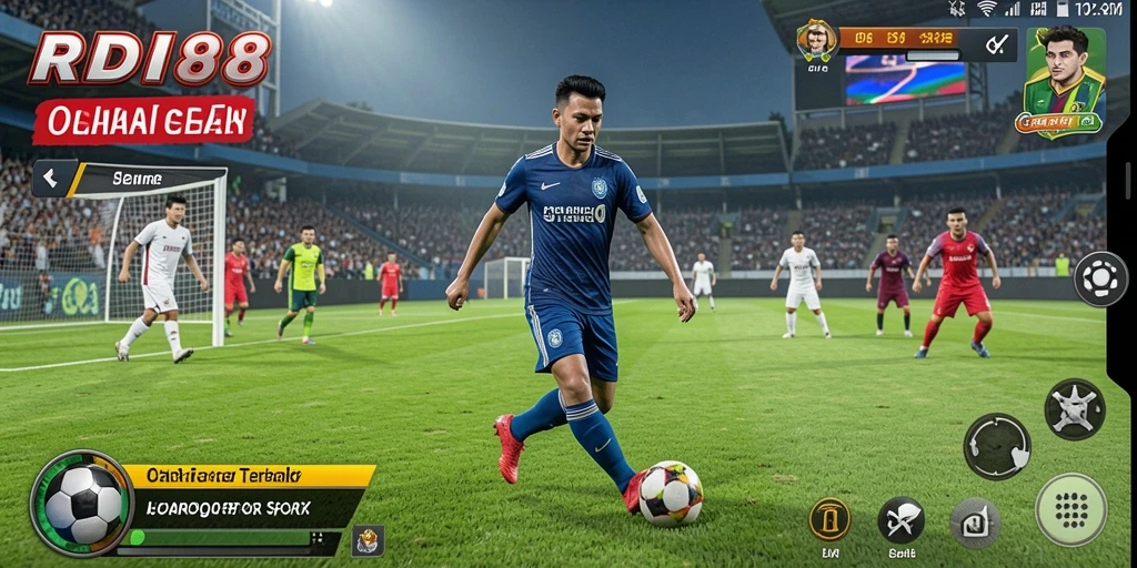 Screenshot RDI88 menampilkan aksi seru di lapangan olahraga.