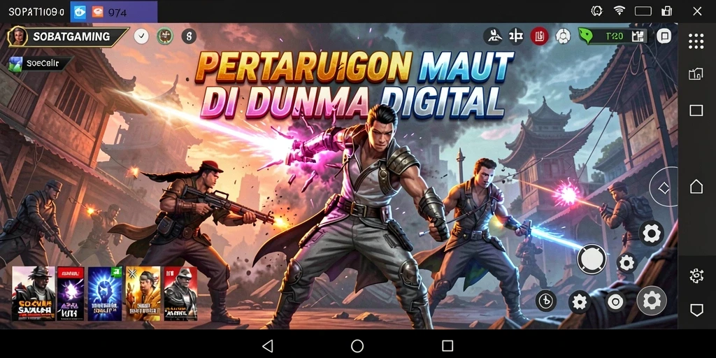 Screenshot pertarungan seru dalam gameplay SOBATGAMING.