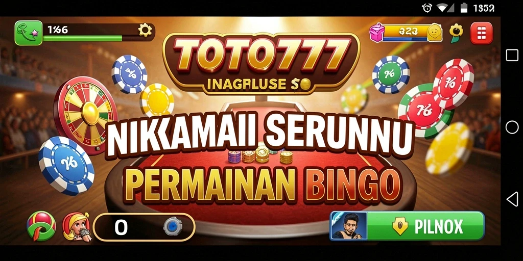 Screenshot TOTO777 menampilkan gameplay seru permainan Bingo.