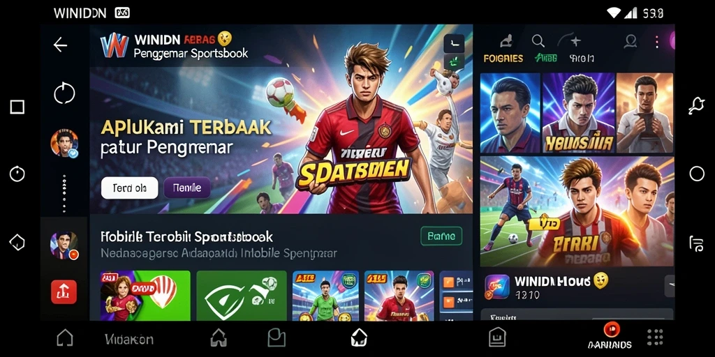 Tampilan gameplay Sportsbook di aplikasi WINIDN yang menarik.